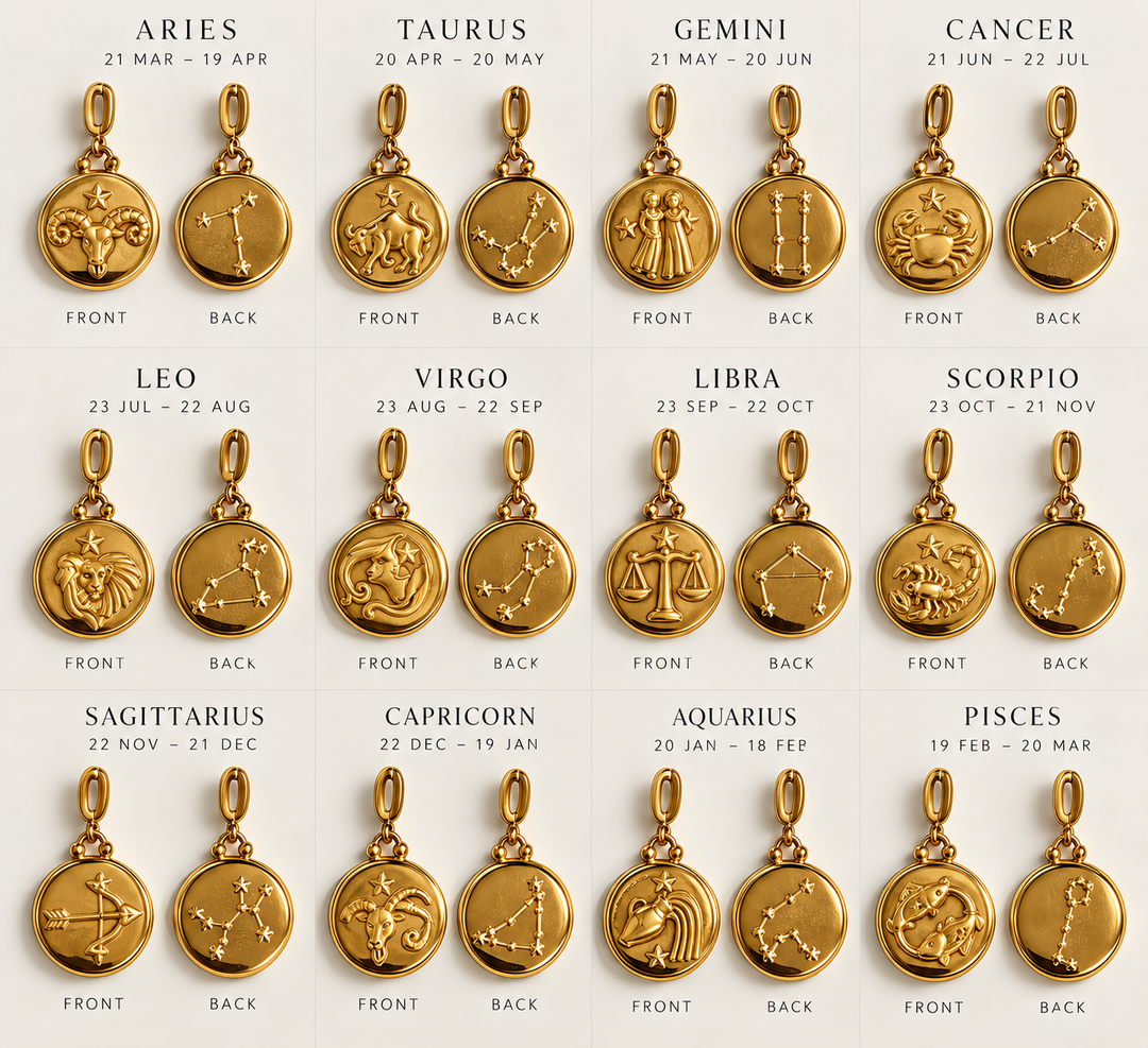 Mococo Gold Zodiac Necklace
