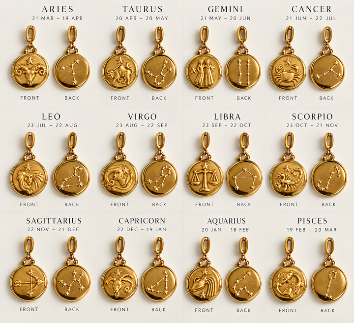 Mococo Gold Zodiac Necklace