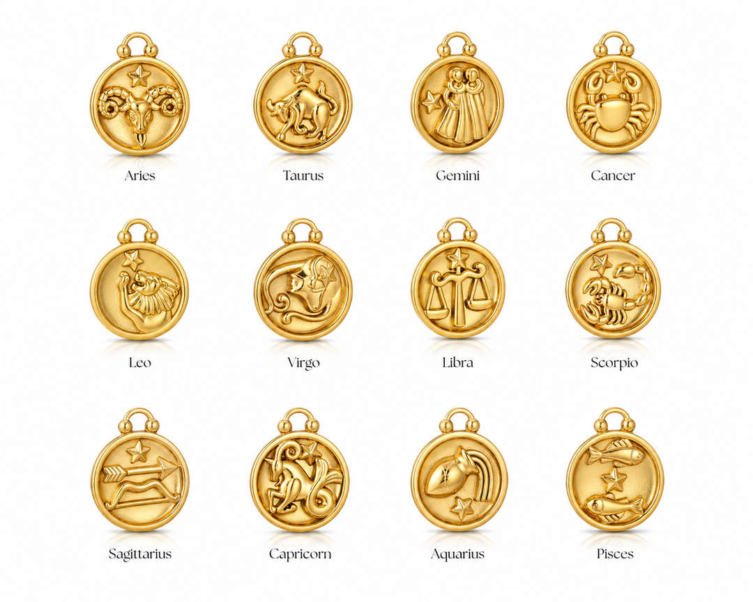 Mococo Gold Zodiac Necklace