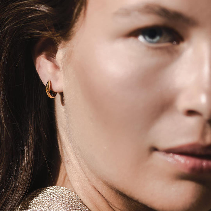 Kit Heath Gold Glint Geo Hoop Earrings