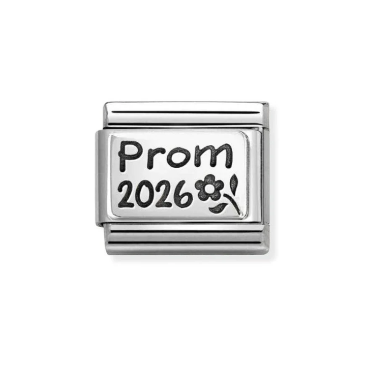 Nomination Silver  Classic Oxydised Plates 2 Prom 2026 Charm