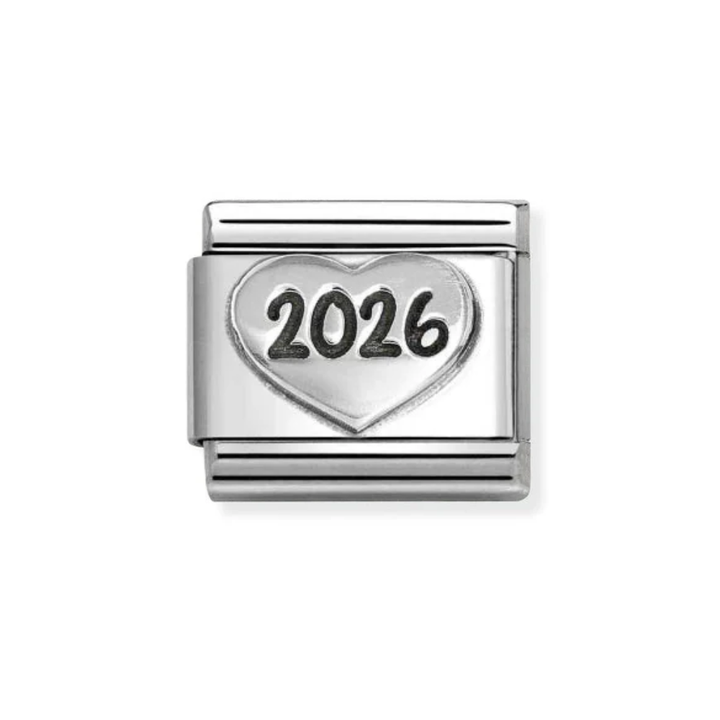 Nomination Silver  Classic Oxidized Symbols St. and Heart 2026 Charm