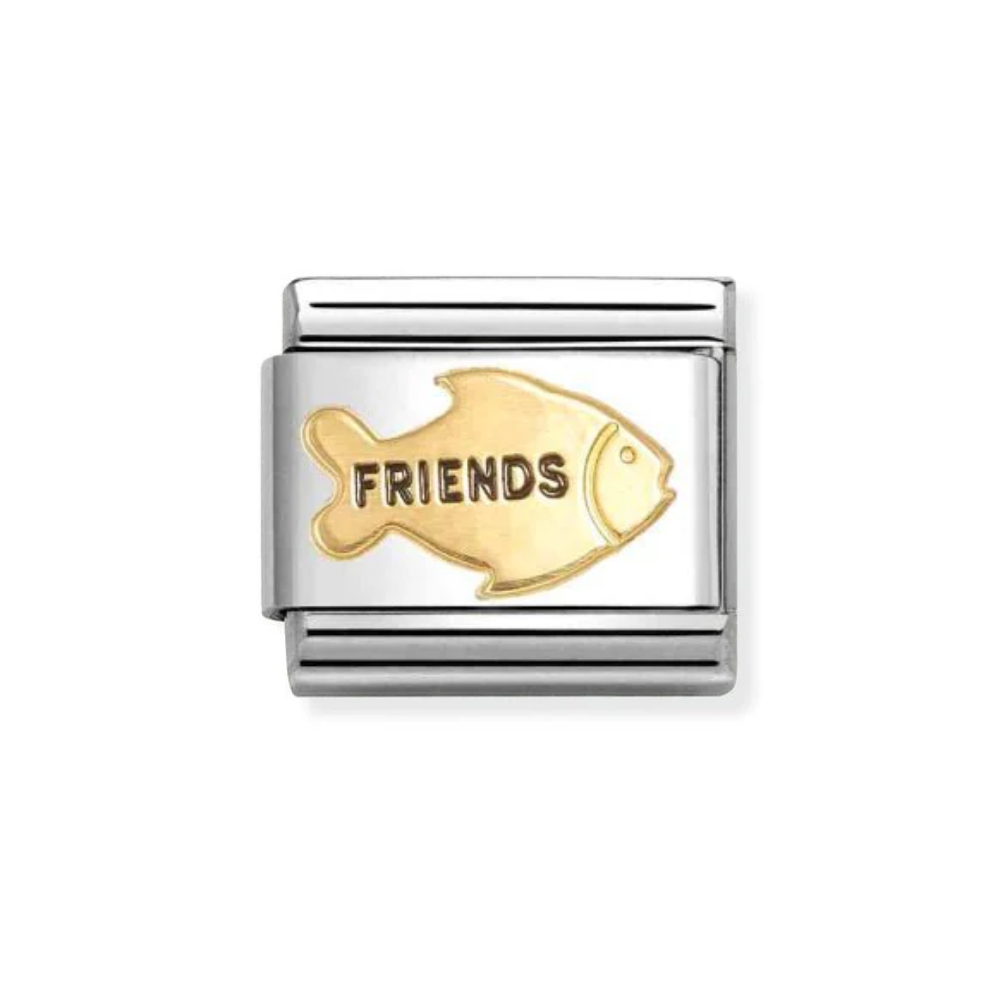 Nomination Gold  Classic Symbols , Enamel and Friends Fish Charm
