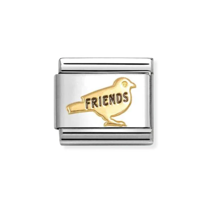 Nomination Gold  Classic Symbols , Enamel and Friends Bird Charm