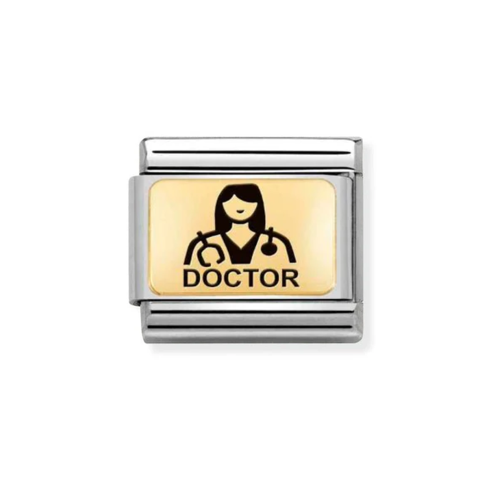 Nomination Gold  Classic Plates  Doctor (Her) Charm