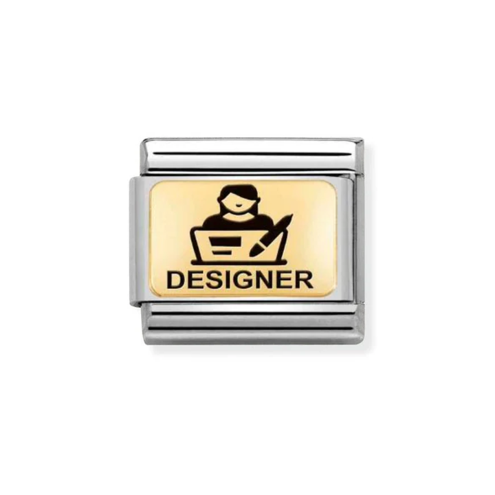 Nomination Gold  Classic Plates  Designer Charm