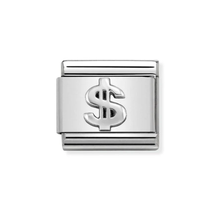 Nomination Silver  Classic Oxidized Symbols St. and Dollar Charm