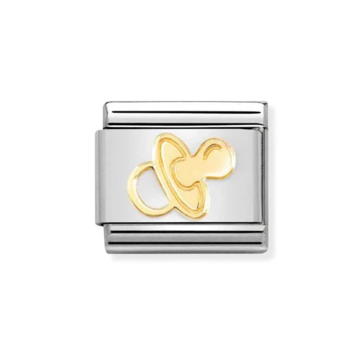 Nomination Gold  Classic Symbols and  Pacifier Charm