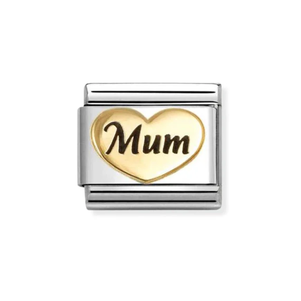 Nomination Gold Classic Mum Heart Charm