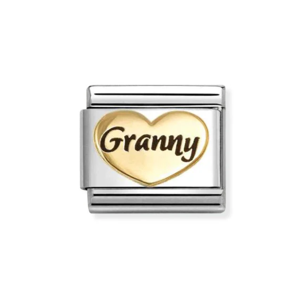 Nomination Gold  Classic Symbols , Enamel and Granny Heart Charm