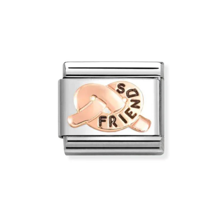 Nomination Classic Friends Promises Knot Rose Gold Charm