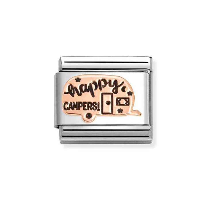 Nomination Classic Rose Gold Happy Campers Charm