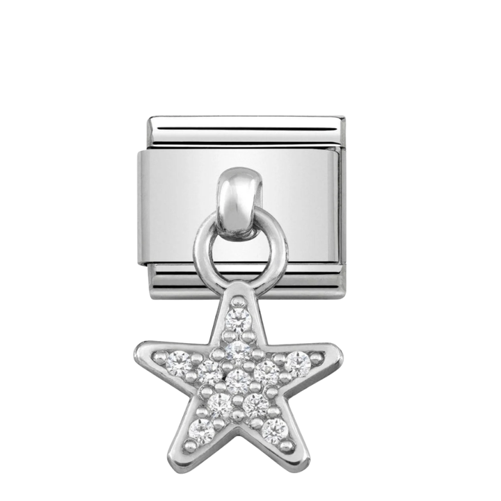 Nomination Classic Silver CZ Star Pendant Charm