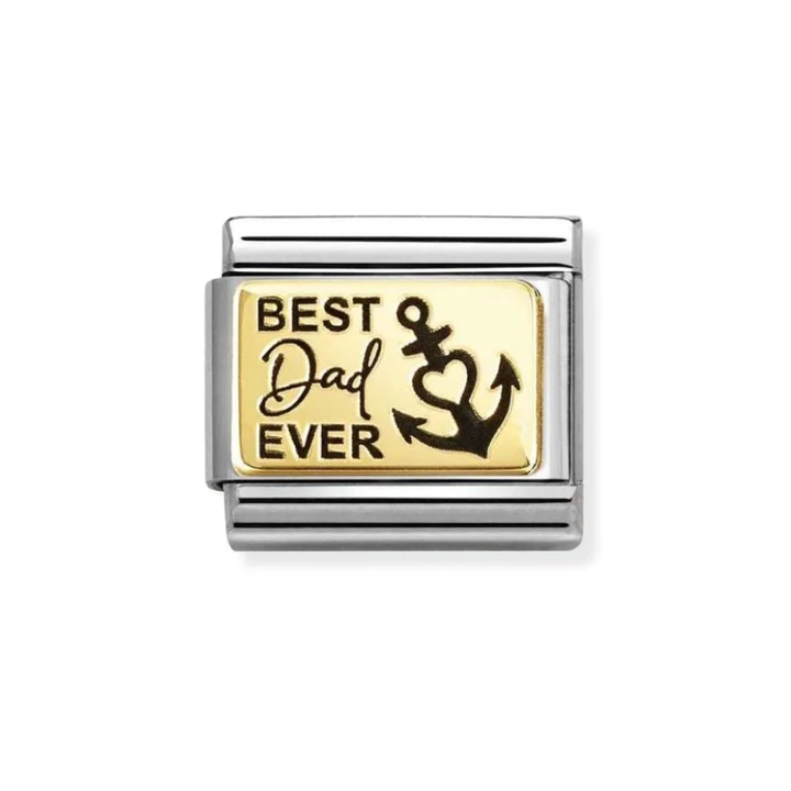 Nomination Classic Gold Best Dad Ever Charm