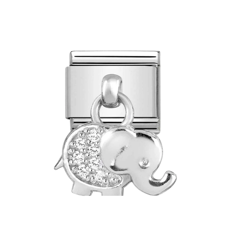Nomination Classic CZ Elephant Pendant Charm