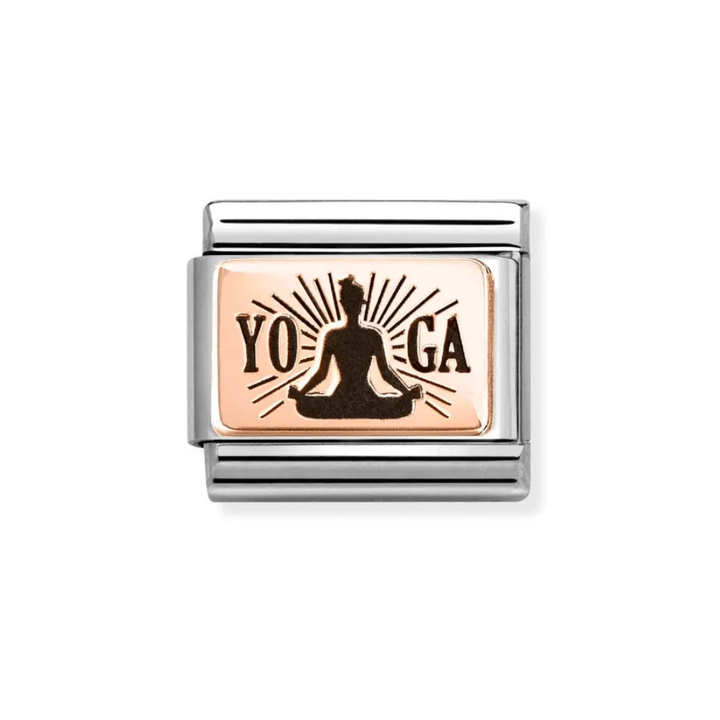 Nomination Classic Rose Gold Yoga Meditation Charm