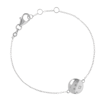 Astley Clarke Silver Celestial Tiny Star Locket Bracelet