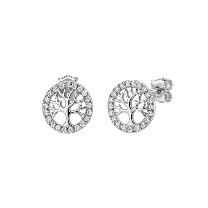 Ola Silver Tree of Life Stud Earrings