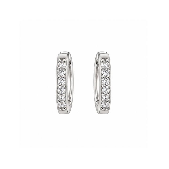 Ola Silver Mini Sparkle Huggies