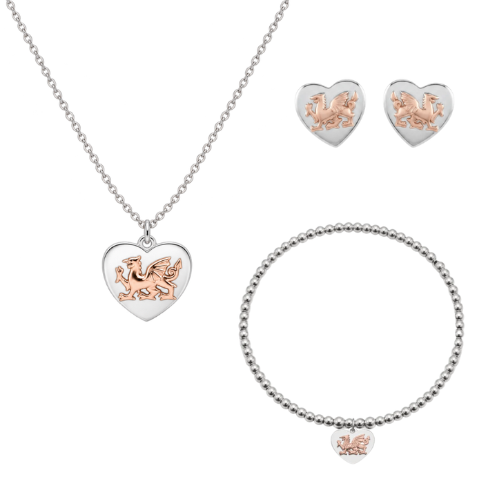 Ola Welsh Dragon Jewellery Set