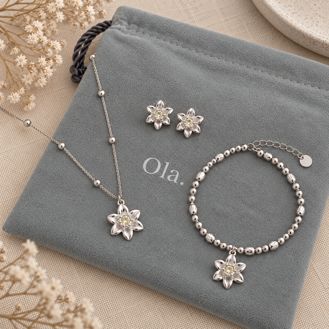 Ola Daffodil Jewellery Set