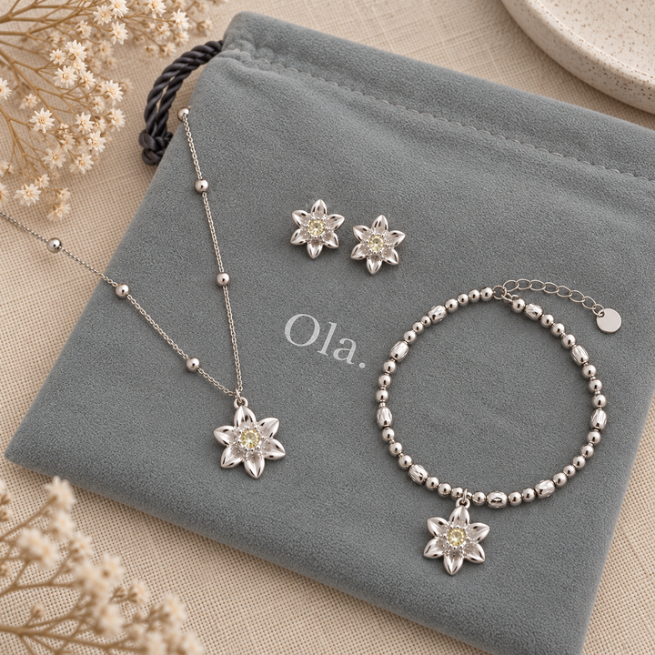 Ola Daffodil Jewellery Set