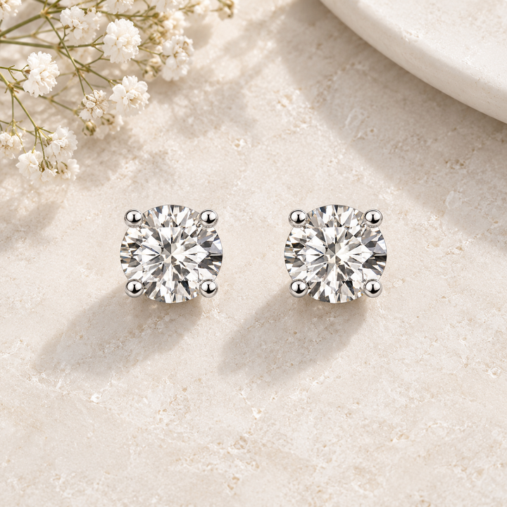Ola Silver 8mm Stud Earrings