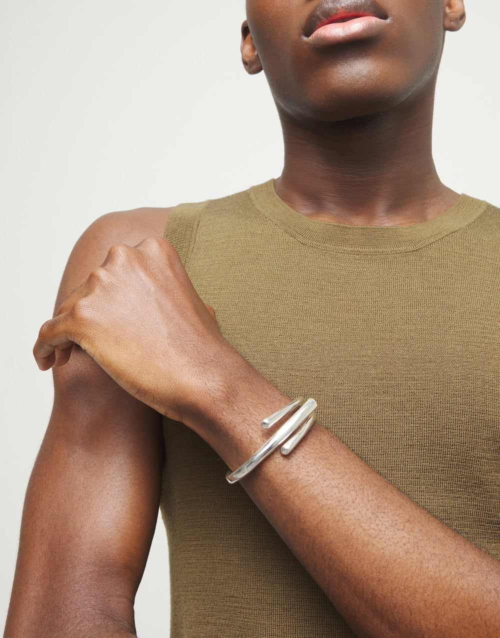 UNOde50 Roots Collection Bangle Bracelet with Three Intertwined Organic Shapes