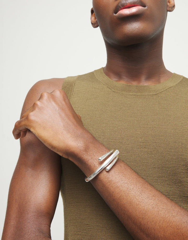 UNOde50 Roots Collection Bangle Bracelet with Three Intertwined Organic Shapes