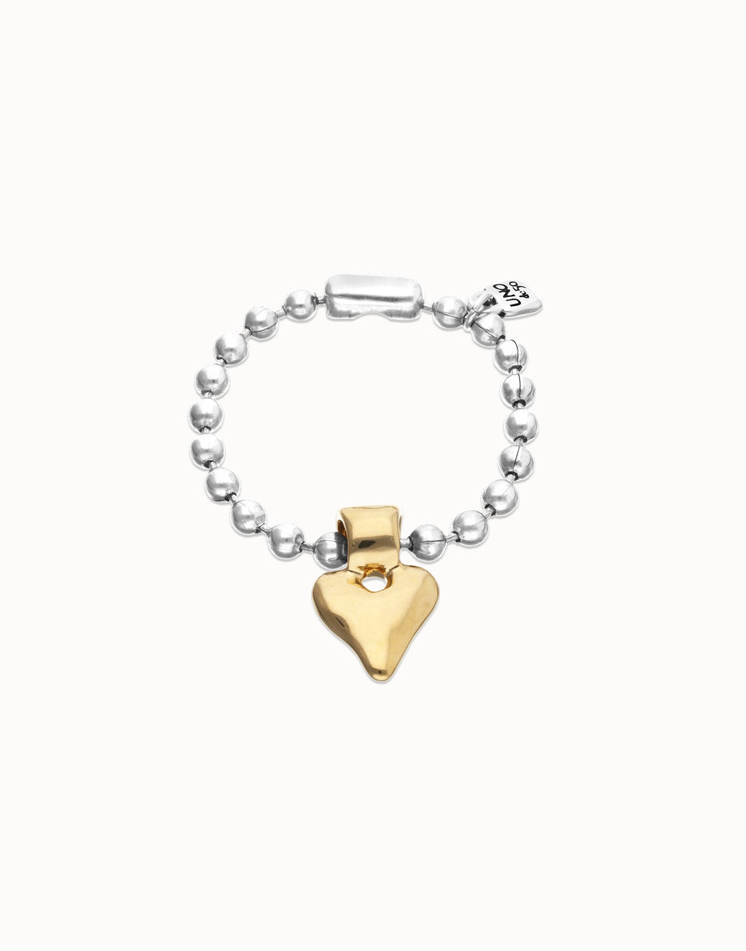 UNOde50 Beat Collection Bead Bracelet with Heart Detail