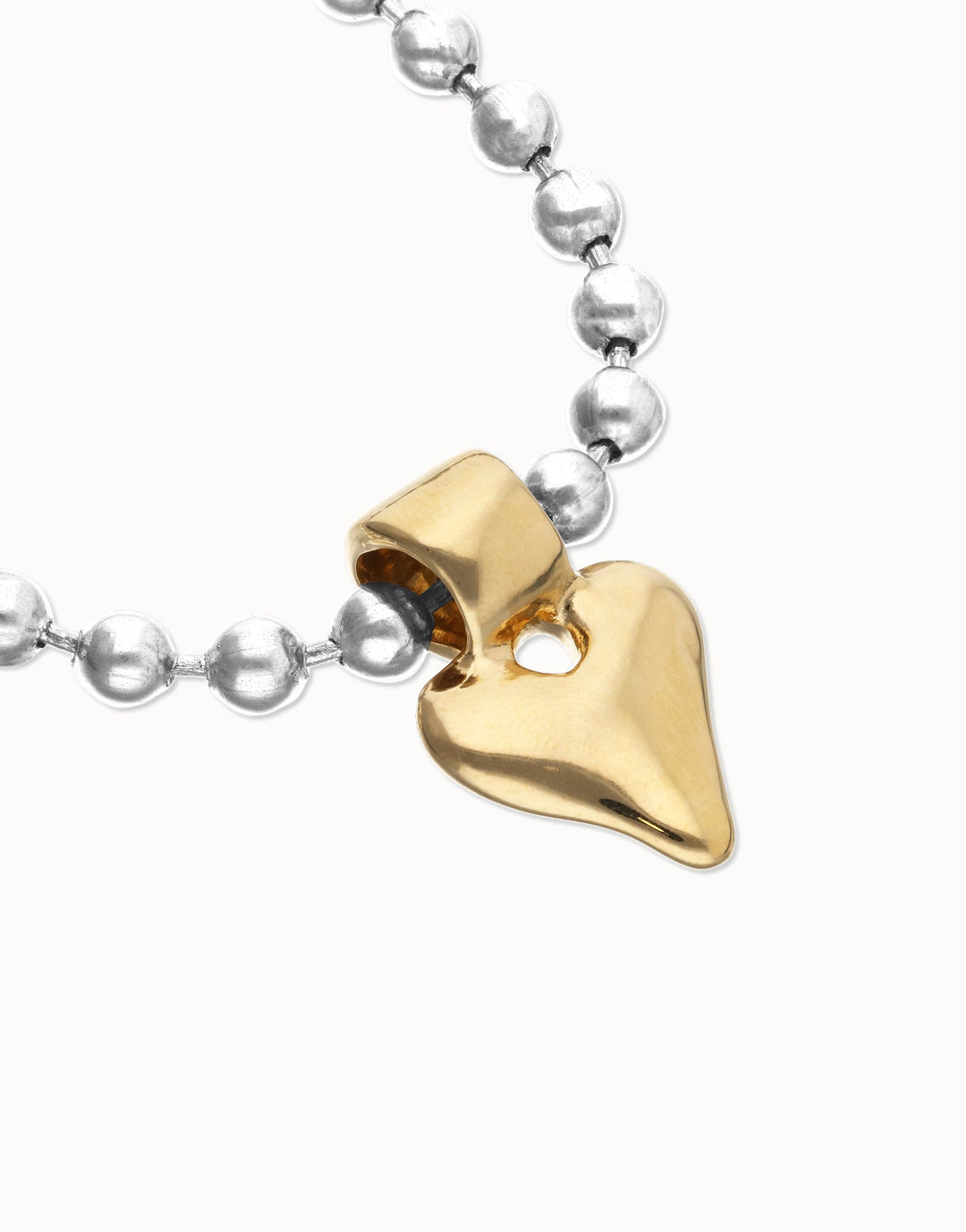 UNOde50 Beat Collection Bead Bracelet with Heart Detail