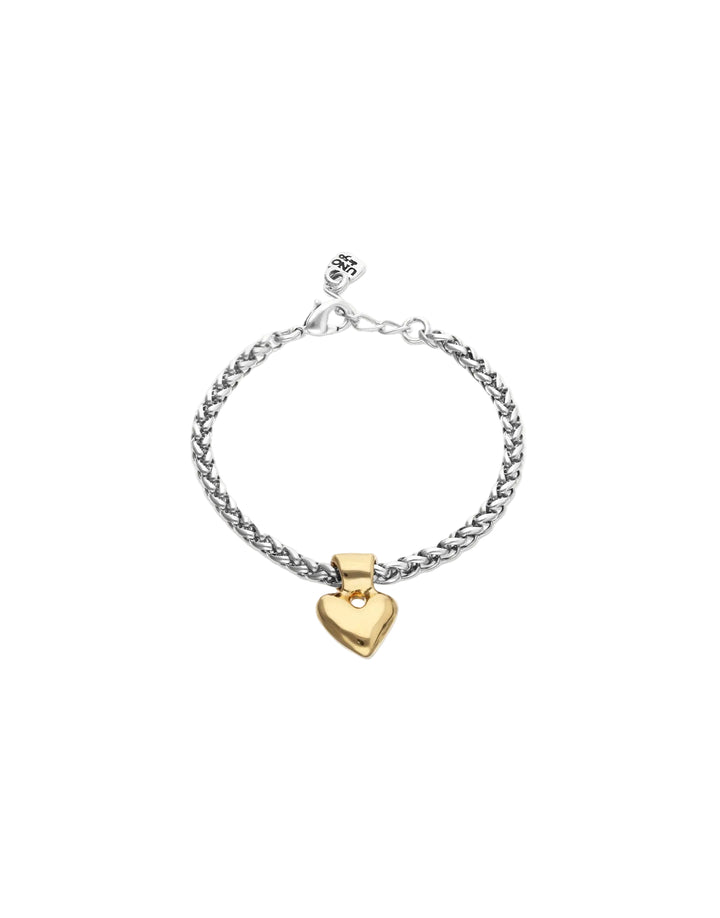 UNOde50 Chain Bracelet with Small Heart Detail