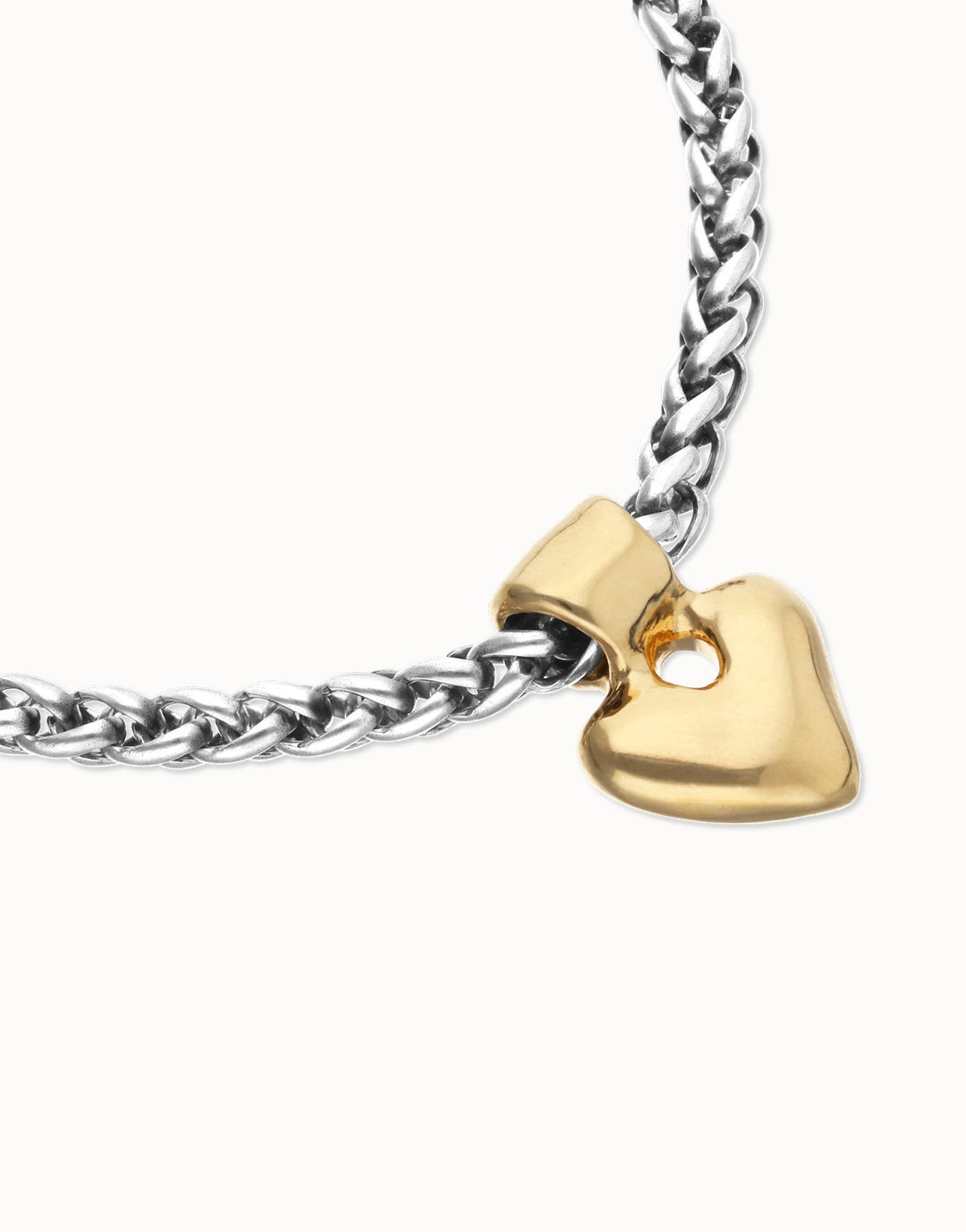 UNOde50 Chain Bracelet with Small Heart Detail