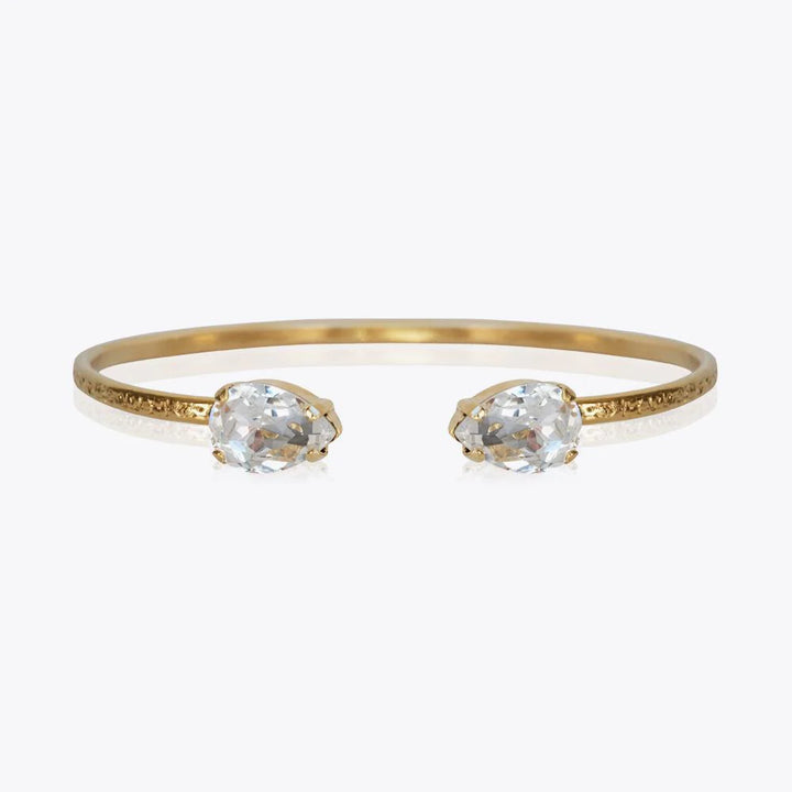 Caroline Svedbom Gold Petite Drop Crystal Bracelet
