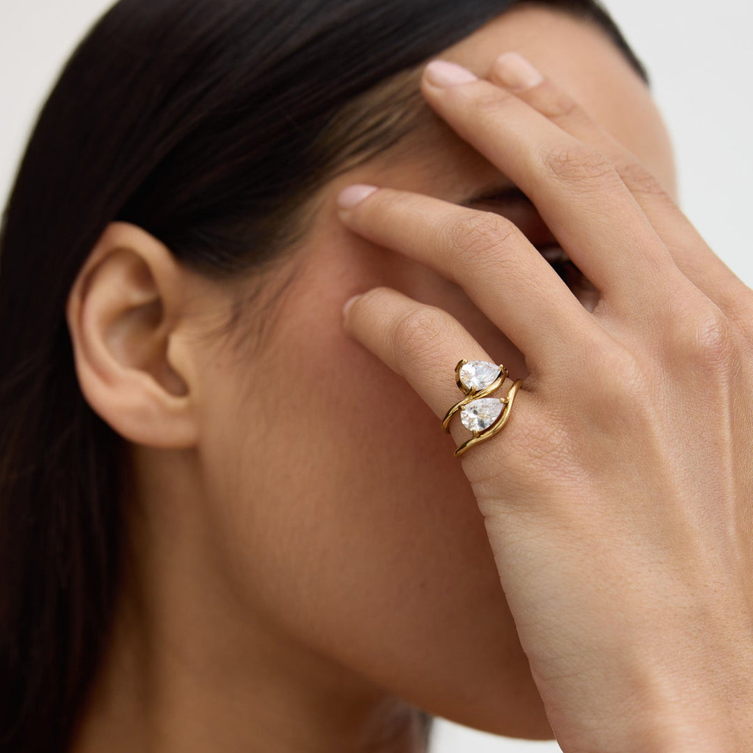 Sanderson Pear Promise Ring