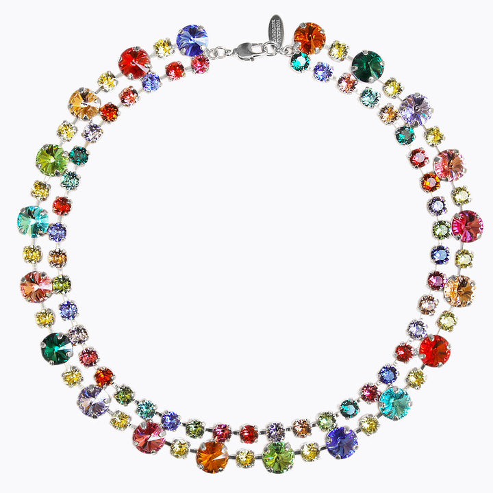 Caroline Svedbom Pomona Statement Necklace with Rainbow Crystals