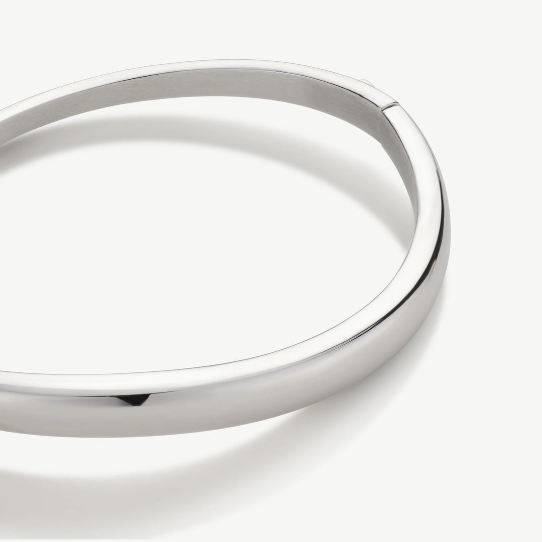 D.Louise Silver Wave Bangle