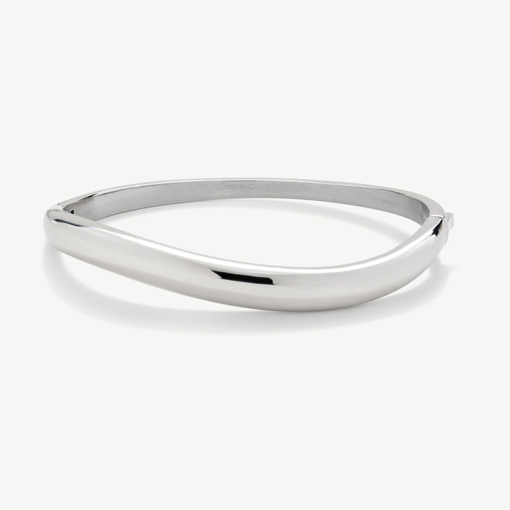 D.Louise Silver Wave Bangle