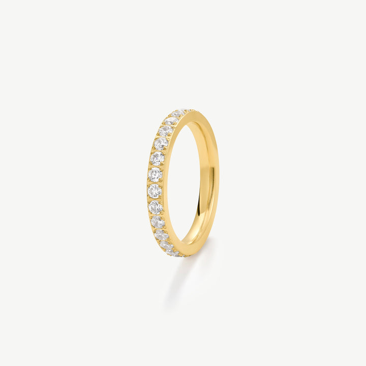 Eternity Band Ring Cubic Zirconia Sparkling