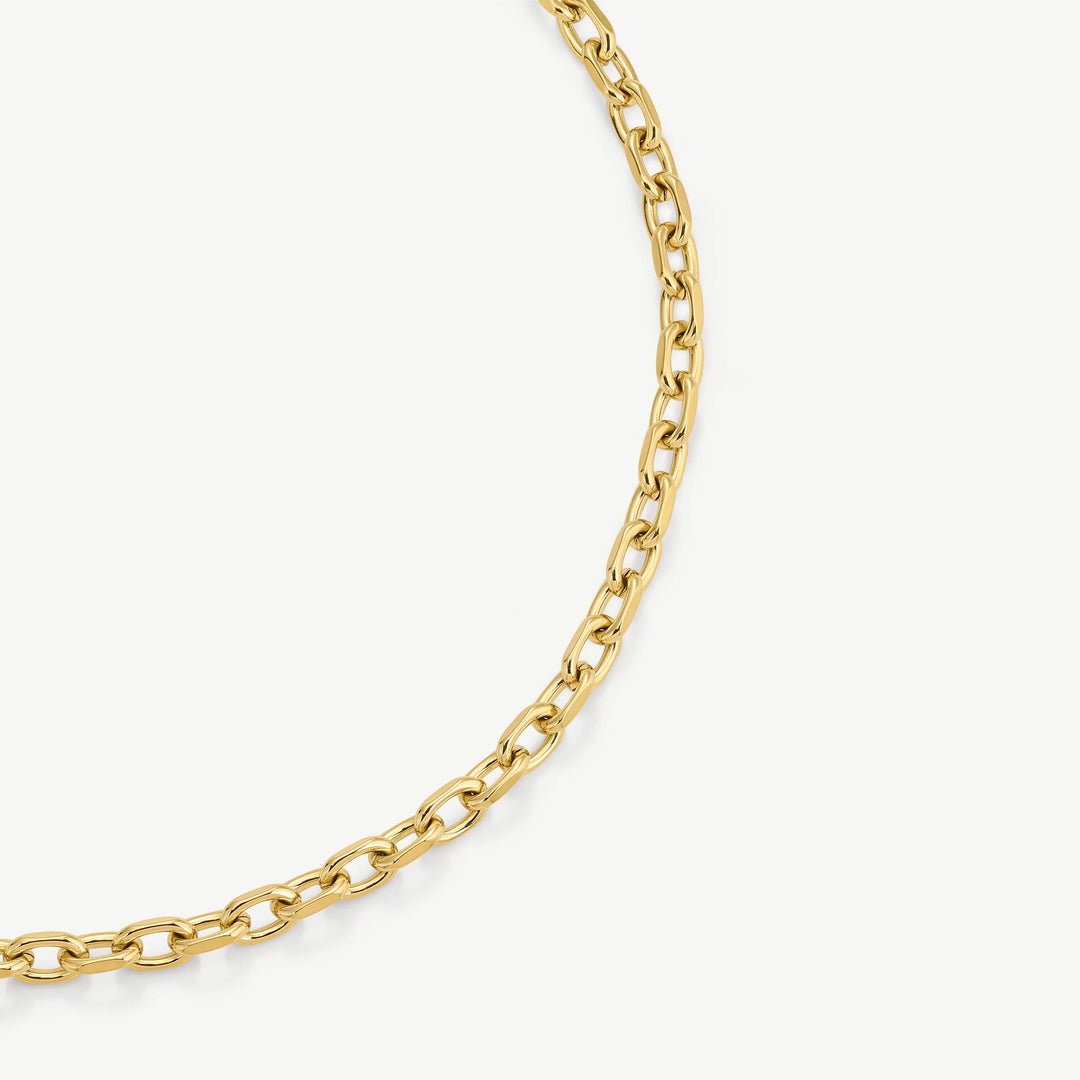 D.Louise Gold Cuban T Bar Necklace