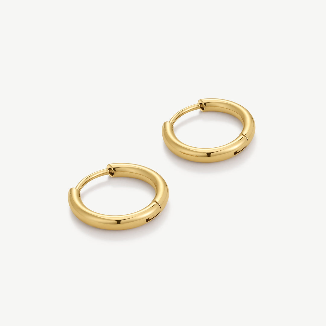 D.Louise Gold Extra Small Hoop Earrings - Mococo