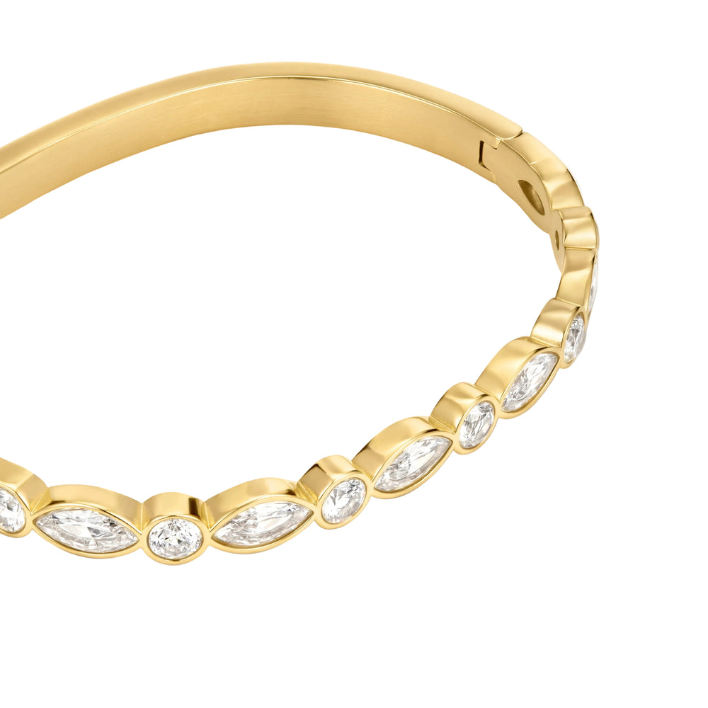 D.Louise Marquise Bangle Gold - Mococo