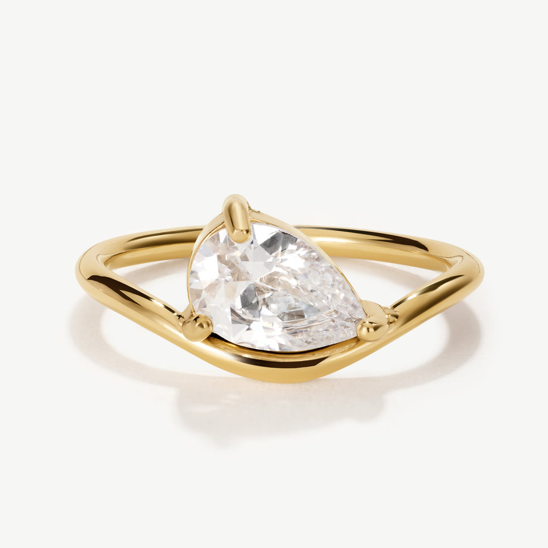 Sanderson Pear Promise Ring