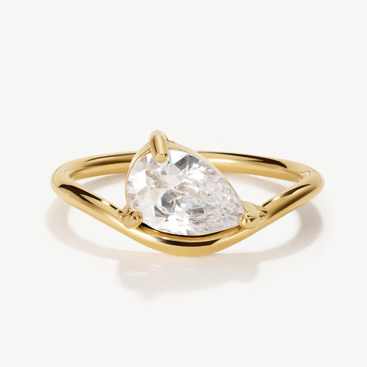 Sanderson Pear Promise Ring