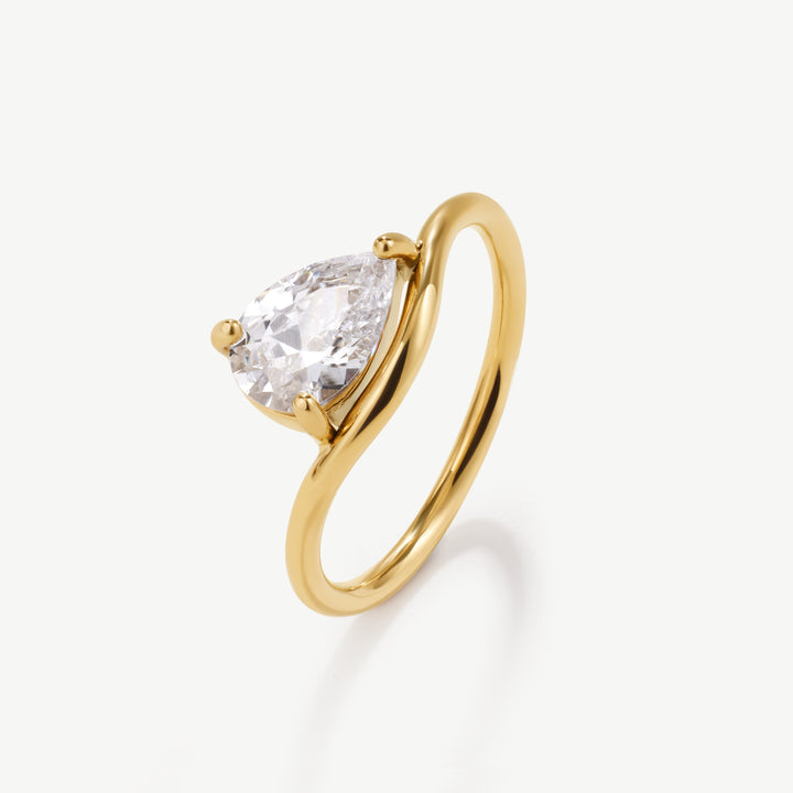 Sanderson Pear Promise Ring