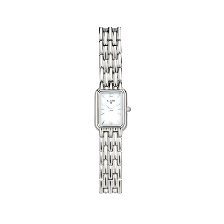 D.Louise Classic Stainless Linked Watch Silver - Mococo