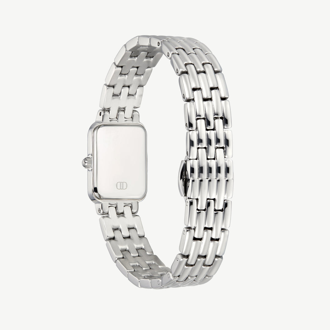 D.Louise Classic Stainless Linked Watch Silver - Mococo