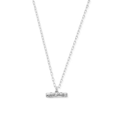 ChloBo Silver and Gold Light Anchor Chain Solstice T-Bar Necklace