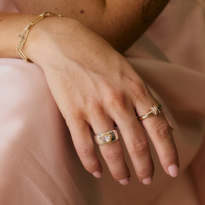 Polly Newman Crystal Spinning Ring