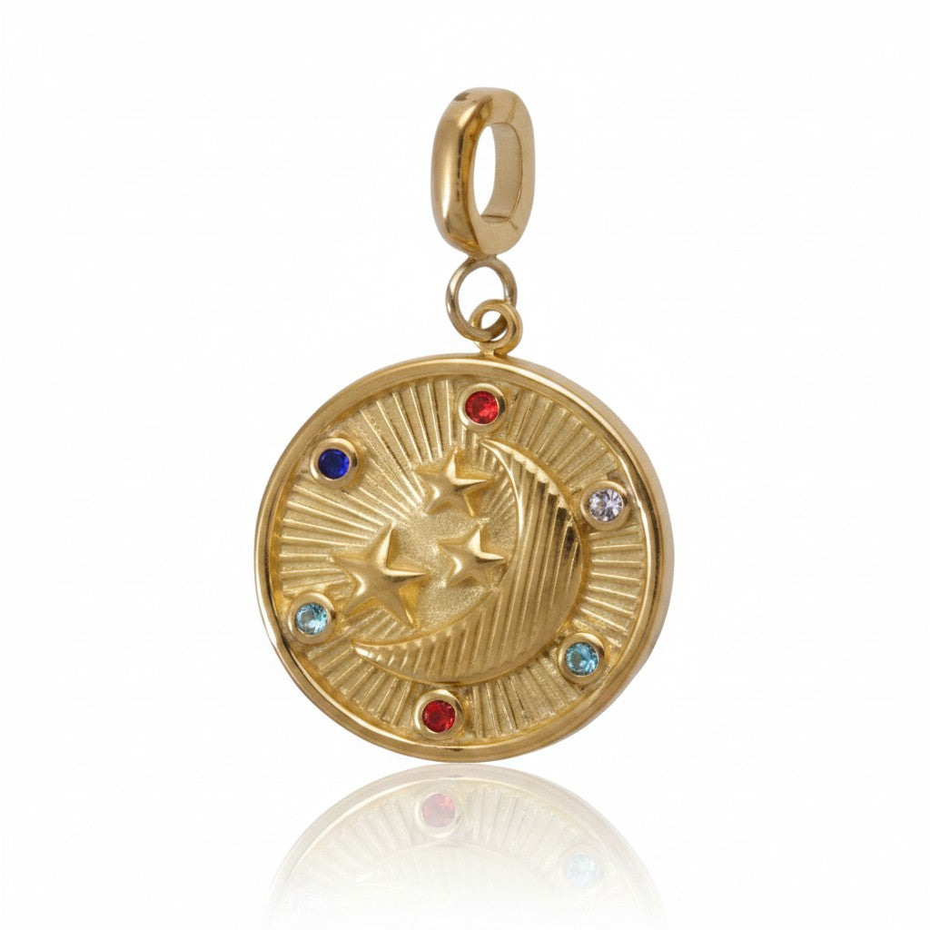 Mococo Gold Celestial Gem Clip-On Charm